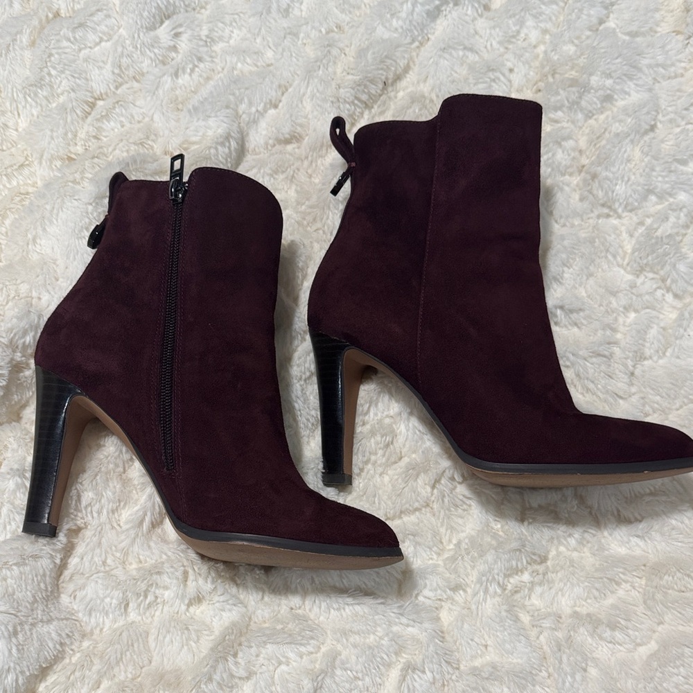 Coach Dark Burgundy Jenna Ankle Booties - Picture 5 of 8